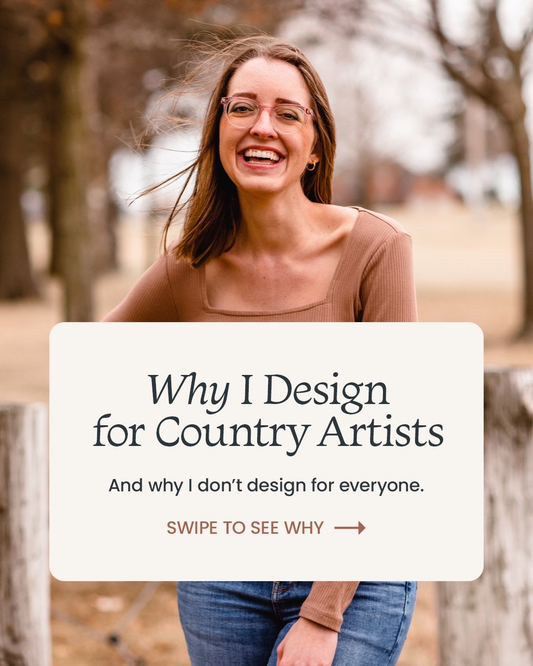 Country music has a distinct visual language &mdash; and it deserves designers who understand it.

The storytelling.
The tradition.
The balance of grit and professionalism.

I design for country artists because I genuinely love the genre and respect 