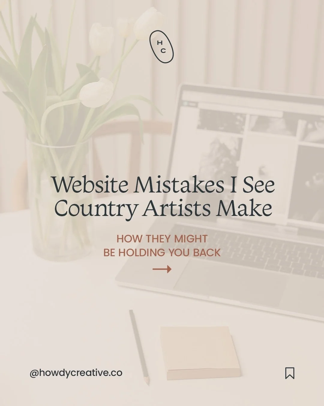 Your website should help your career &mdash; not hurt it.

I see a lot of talented country artists held back by small (but important) website mistakes.

Things like broken links, cluttered layouts, or inconsistent branding might seem minor, but they 