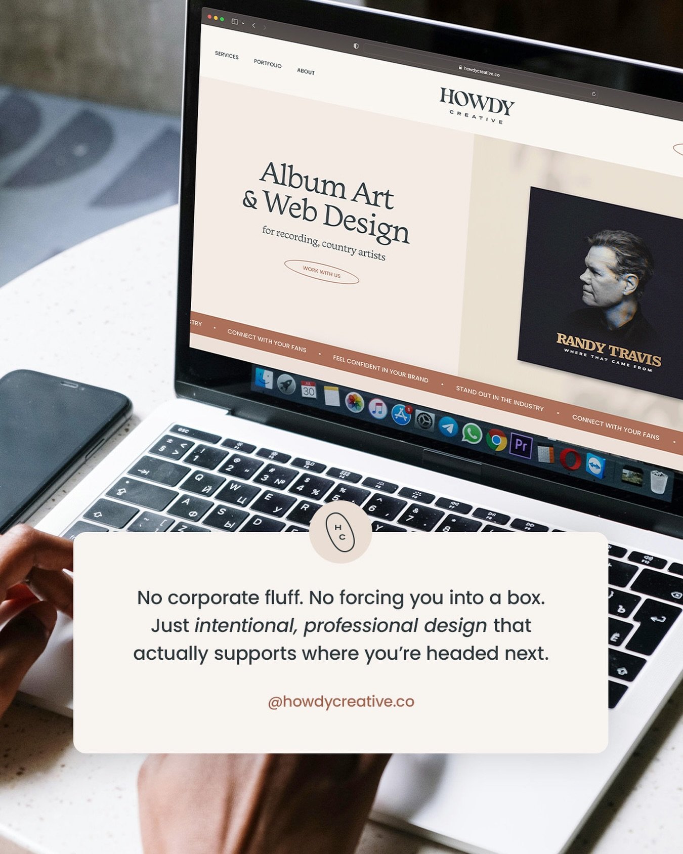 If you&rsquo;ve been thinking about your next album cover or website, this is your sign to reach out!

I&rsquo;m a designer&mdash;but more importantly, I&rsquo;m someone who grew up around country music and truly understands it.

No corporate fluff. 