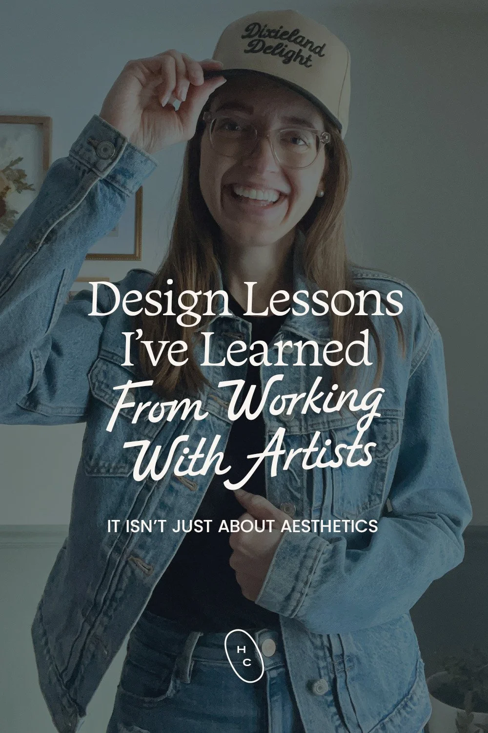 Kelsey Barga smiling in jean jacket with blog title text overlayed on the image