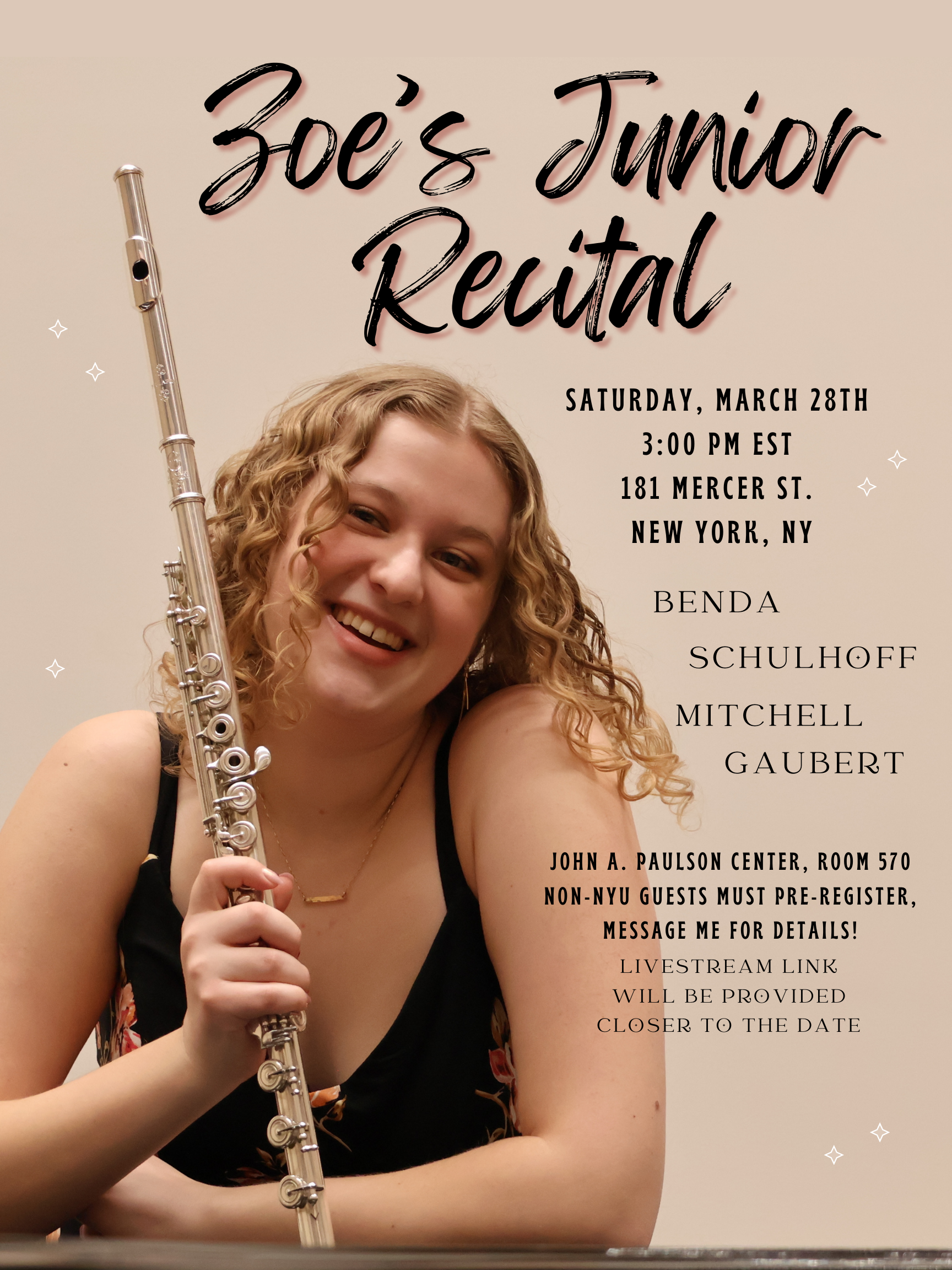 Zoe's Junior Recital