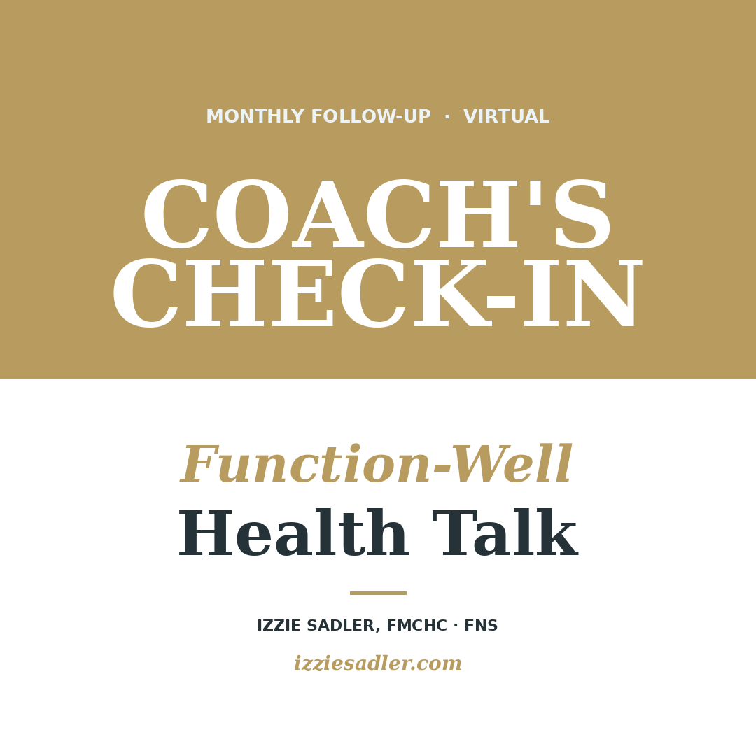 Coach’s Check-In