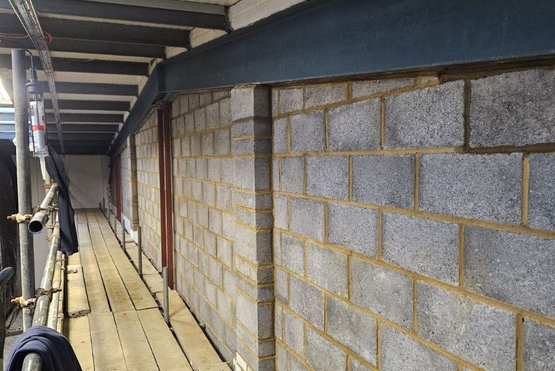 Masonry repairs at Brewers