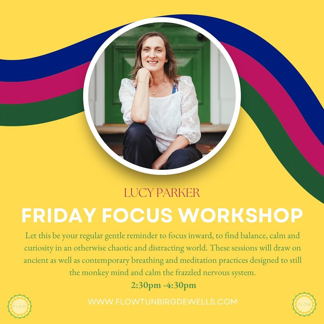 This Friday, we invite you to come to this wonderful 2 hour workshop where you will learn some tools to calm your mind and body in this distracting and chaotic world. Swipe for details ➡️

To book, see link in bio or check out flowtunbridgewells.com
