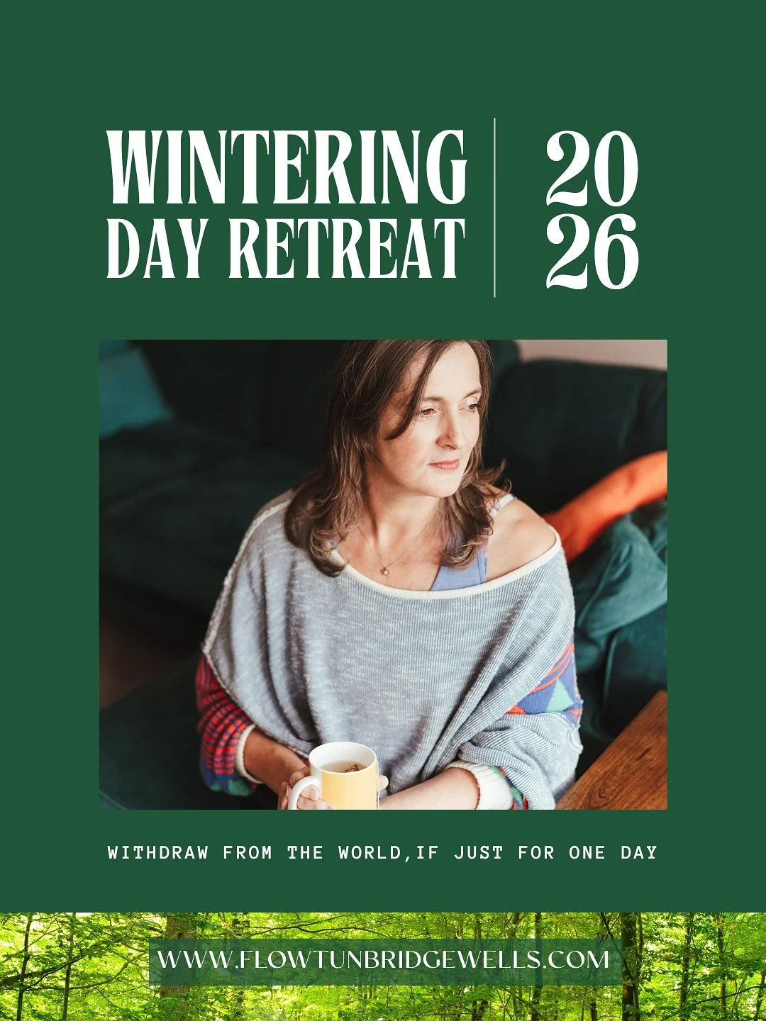 COME AND “WINTER” TOGETHER THIS JANUARY 11th, from 9 am - 5.30 pm.
Let this be your invitation to withdraw from the world, if only for a day.  To delve into the powerful and transformative act of “wintering”, slowing dow