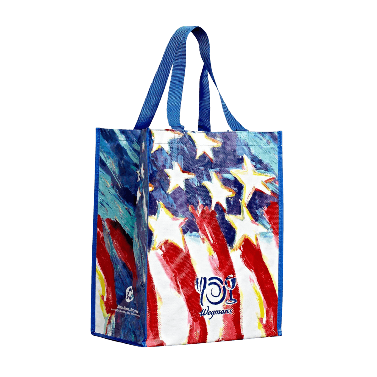 Wegman's american flag bag for a promotion
