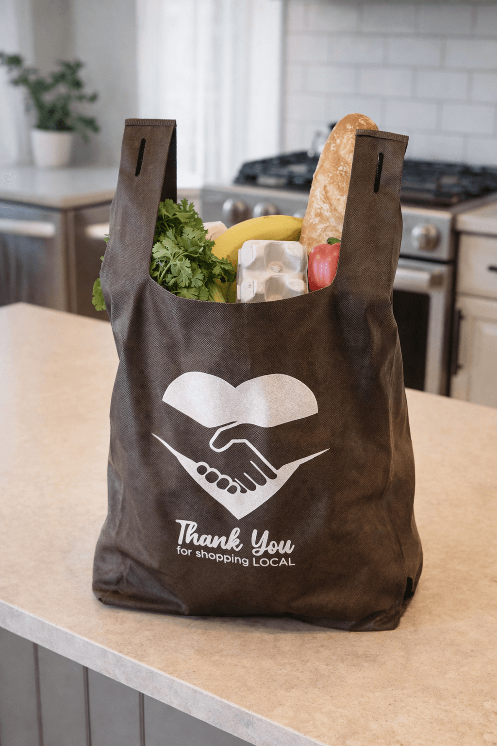 Custom Reusable T-Shirt Shopping Bags