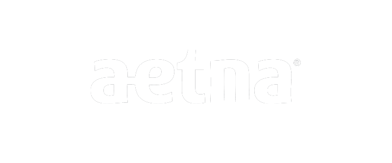 A black background with the white lowercase text 'aetna' centered in the image.