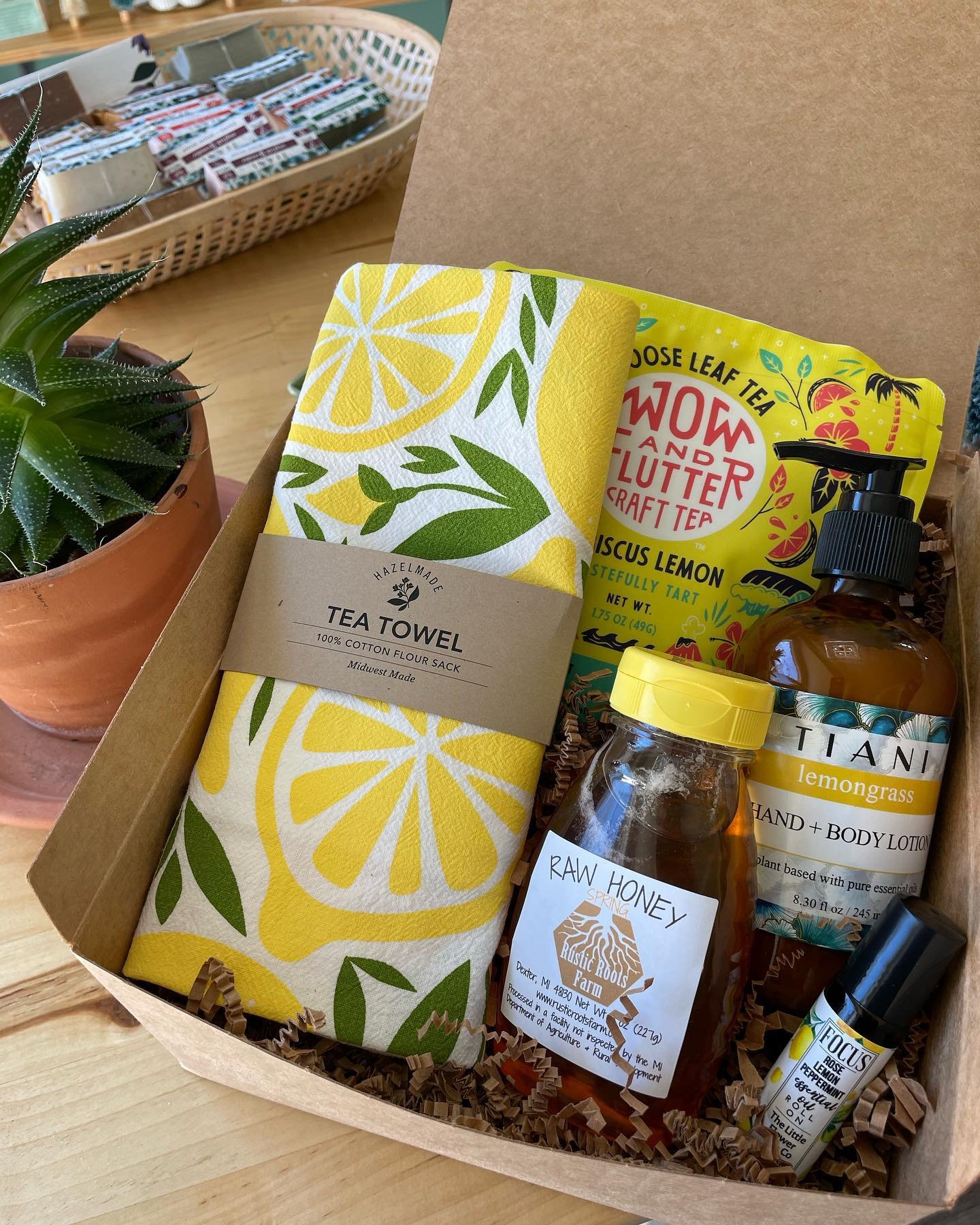 Procrastinators like you shouldn&rsquo;t be so lucky.  Gift options like this showing up so late just perpetuates your risky behavior. @tianibodycare just nestled W&amp;F coffee and tea into boxes of cardboard crinkle paper and other local goodies. Y