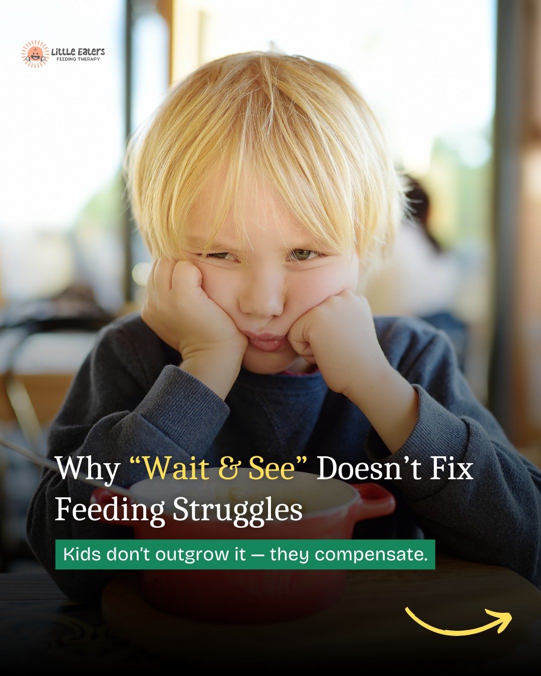 "Wait and see" doesn't fix feeding challenges; it often just forces kids to create clever workarounds like sticking to only soft foods, pocketing food, or washing it down with a drink. This hides the real challenge and can lead to things li