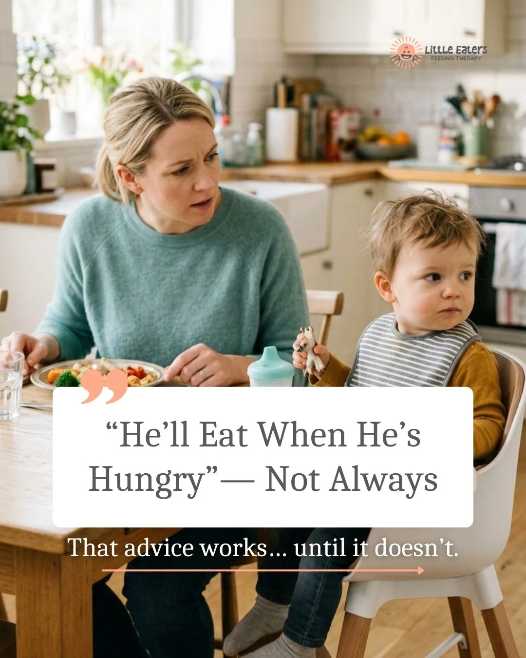 Many parents hear &ldquo;He will eat when he&rsquo;s hungry.&rdquo; Sometimes that works, but not always. When a child consistently eats very little, it deserves curiosity and a closer look. Swipe to learn why hunger is not always the whole story. Co