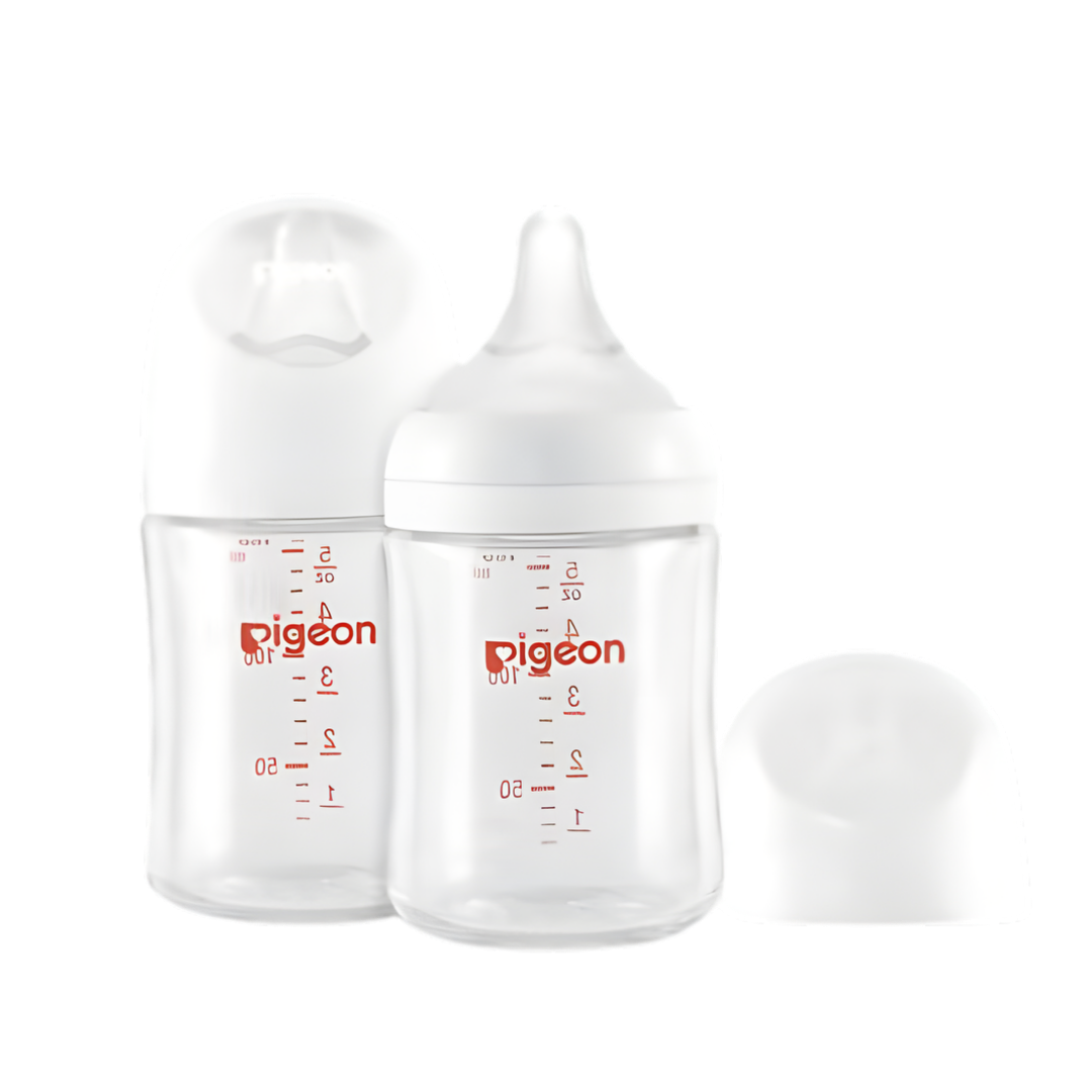 Pigeon Glass Nursing Bottle Wide Neck, Anti-Colic