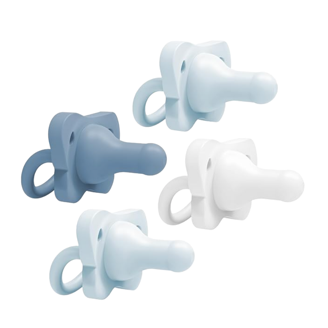 Dr. Brown's HappyPaci 100% Silicone Baby Pacifier, Contoured One-Piece Design