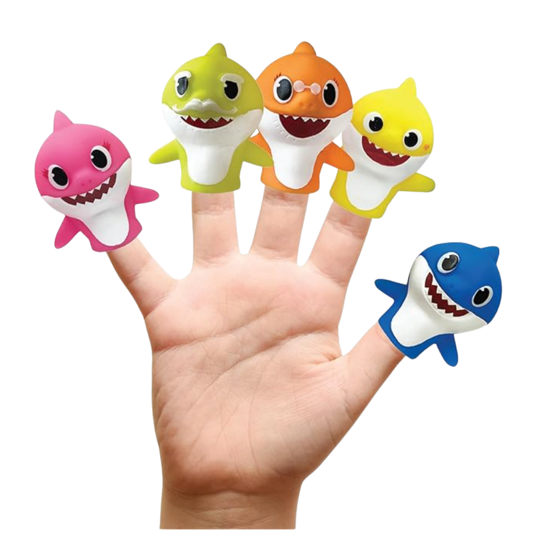 Nickelodeon Baby Shark 5 Pc Finger Puppet Set