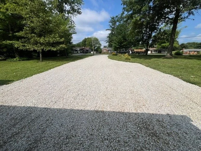 New gravel driveway installation in Greater Cincinnati