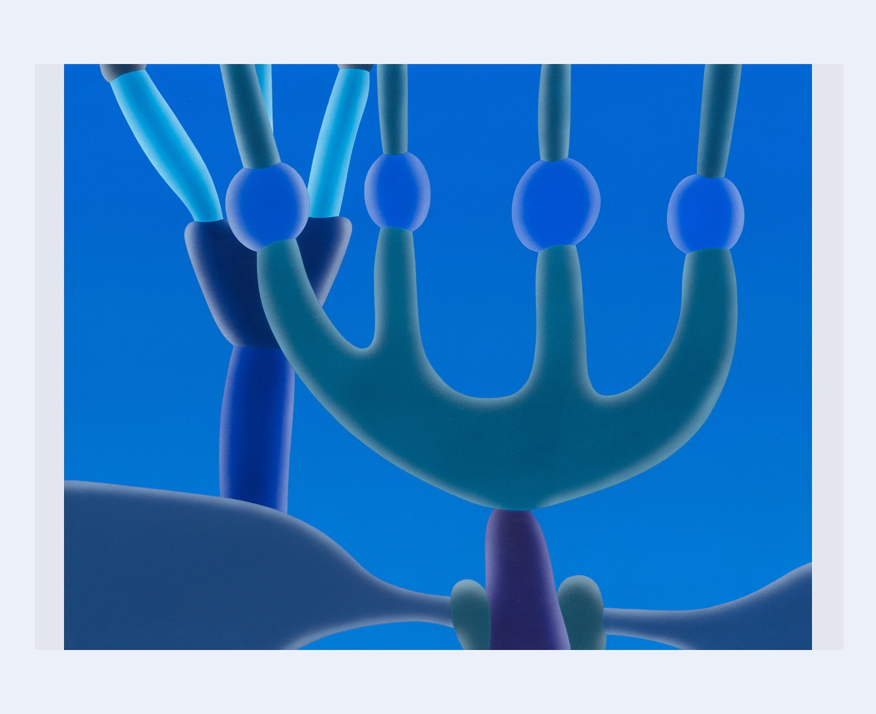 Plants of the Garden (at Night) #79, flashe on canvas, 11" x 14", 2025