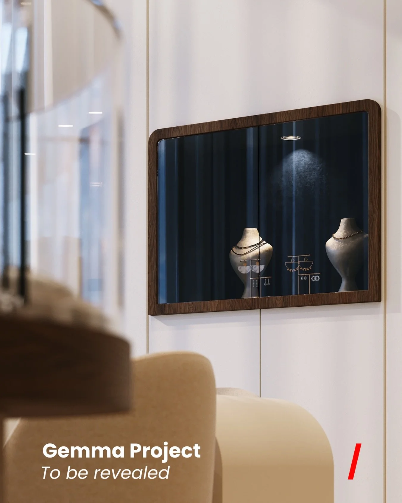 Gemma , 
A project we&rsquo;ve been working on and will be sharing soon ! 

#revealingsoon #3drendering #uae
