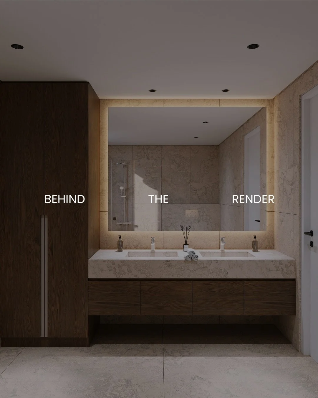 Behind the render : 

A process of testing light, texture and proportion before the space is even built.

Our portfolio :
www.t7-studios.com