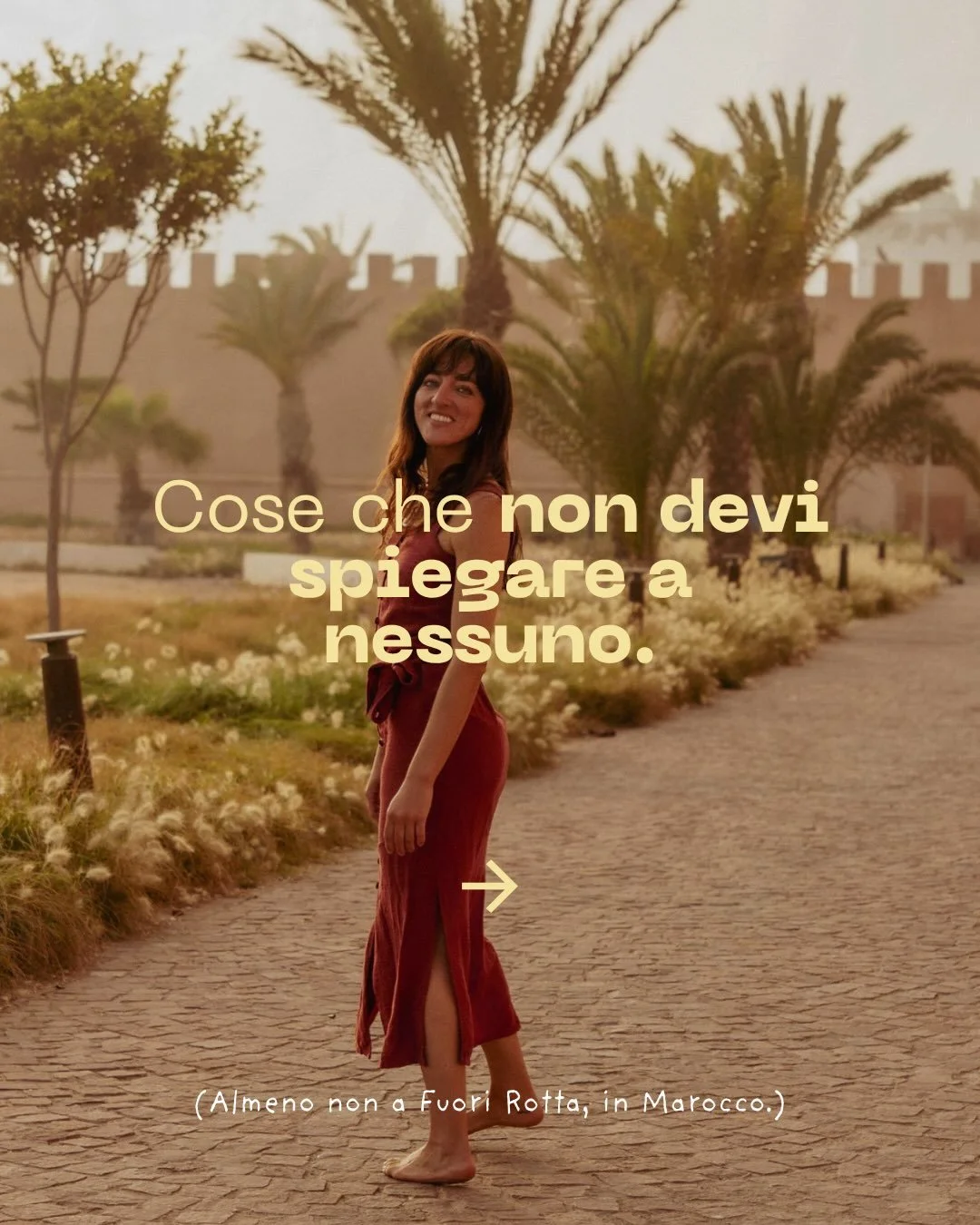 Ci sono cose che passi la vita a spiegare.

Perch&eacute; hai lasciato quel lavoro. Perch&eacute; non sai ancora dove vivrai l&rsquo;anno prossimo. Perch&eacute; il tuo piano non assomiglia a quello di nessun altro.

A Fuori Rotta no. Perch&eacute; l