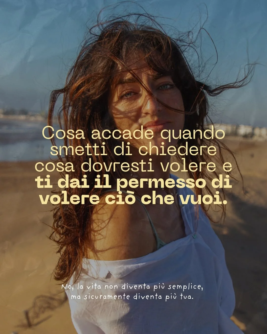 Passiamo tanto tempo a chiedere agli altri (e oggi anche all&rsquo;IA) cosa dovremmo volere o fare; cosa ha senso o cosa farebbe una persona ragionevole al nostro posto. 

E a furia di chiederlo fuori agli altri &egrave; un attimo prima che smettiamo