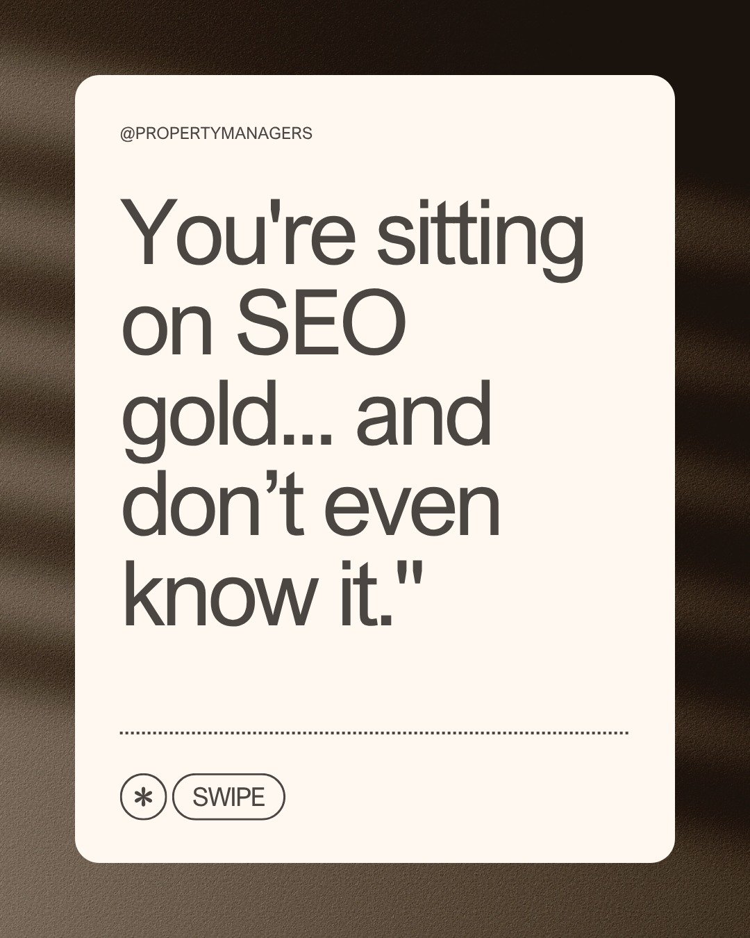 Most property managers stop at &ldquo;Thanks for the review.&rdquo;
That&rsquo;s the problem.

✨ Reviews aren&rsquo;t just feedback&mdash;they&rsquo;re free SEO fuel.
But too many communities collect them&hellip; and let them sit idle.

🔁 What if ev