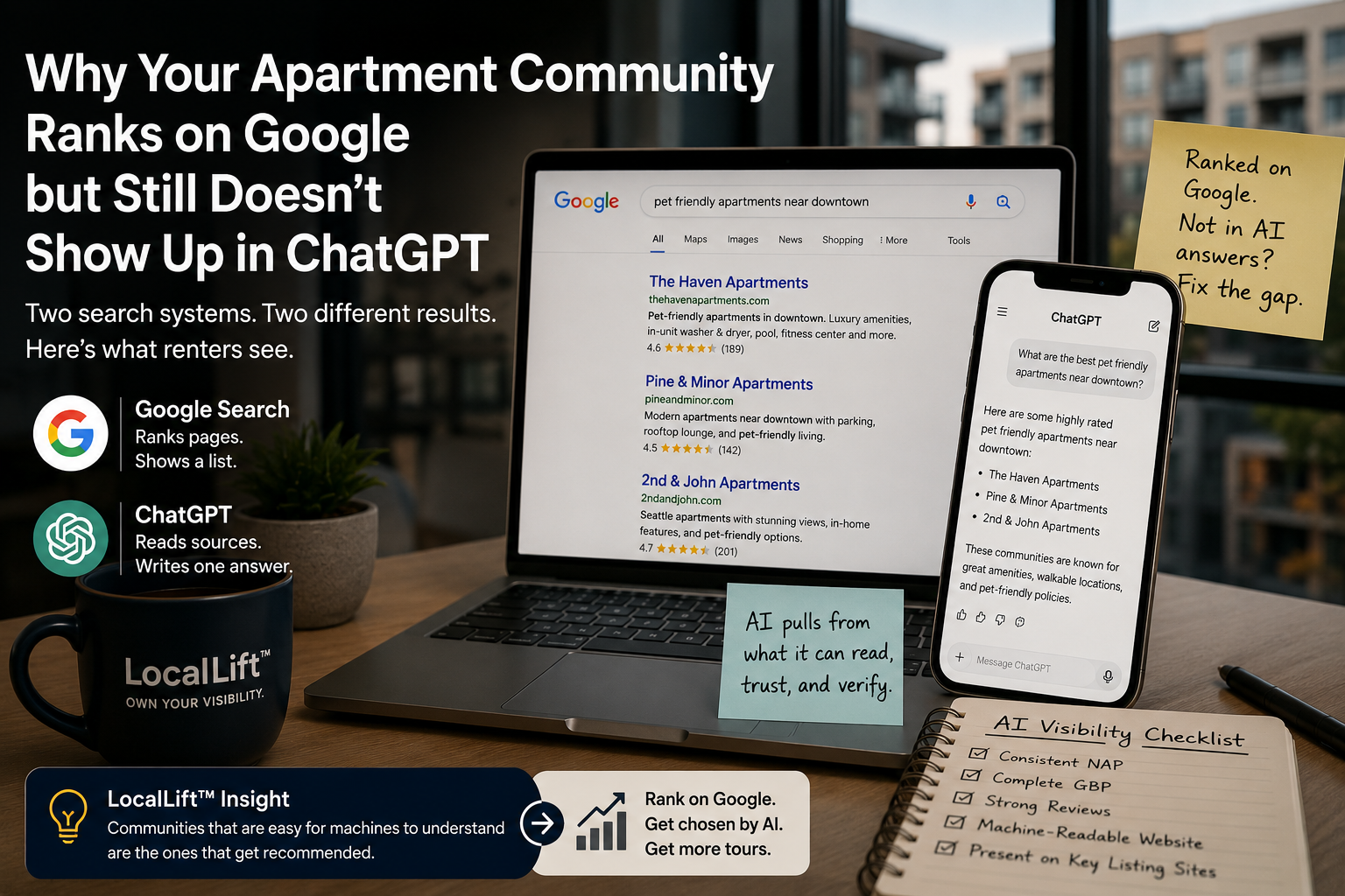 Why Your Apartment Community Ranks on Google but Still Doesn't Show Up in ChatGPT