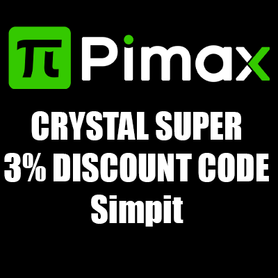 Pimax logo with special offer for a 3% discount code