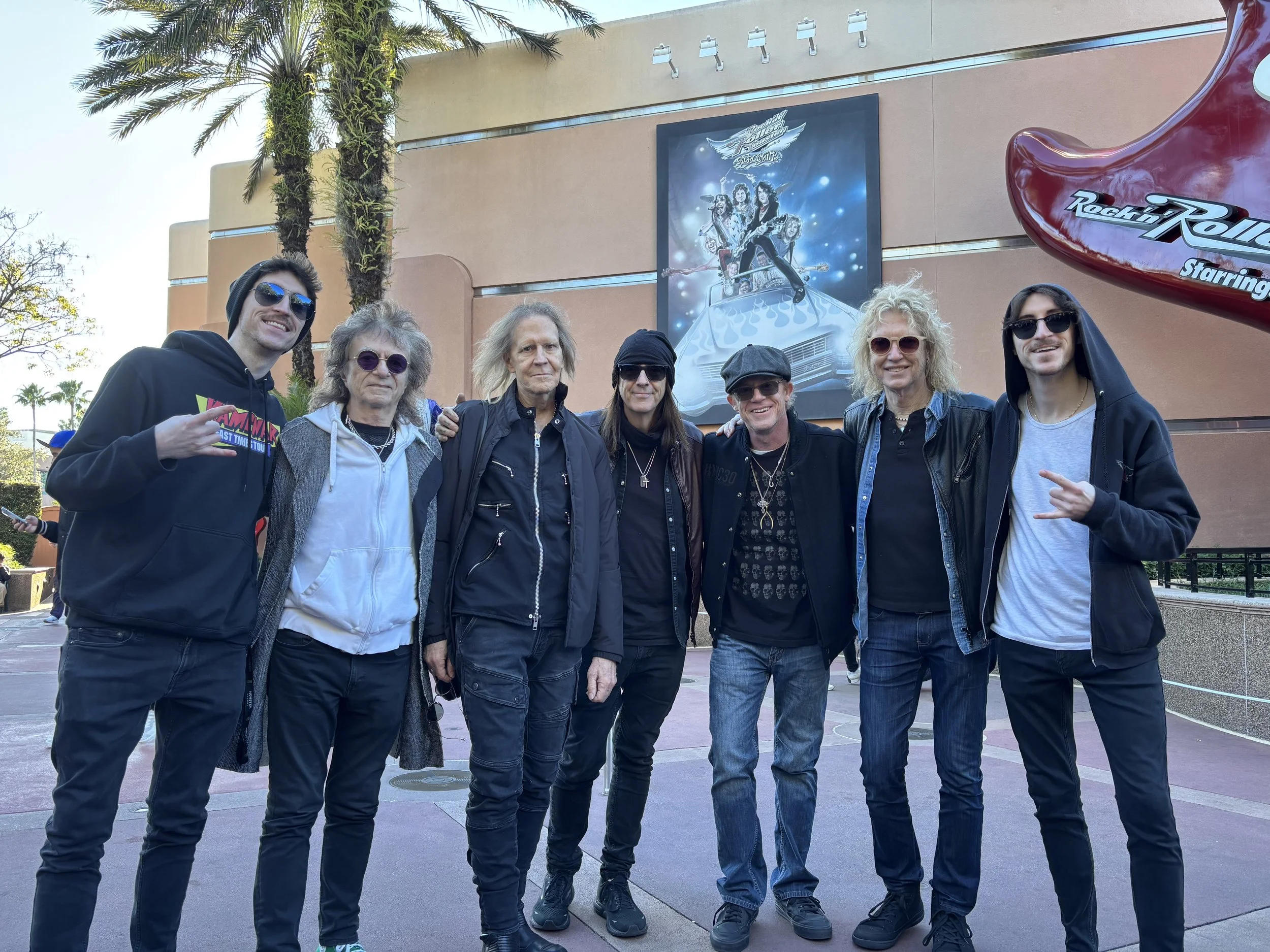 Aerosmith’s Bassist Tom Hamilton Makes Final Appearance at Rock ‘n’ Roller Coaster with New Band Close Enemies and Twin Brother Rock Duo Kamenar