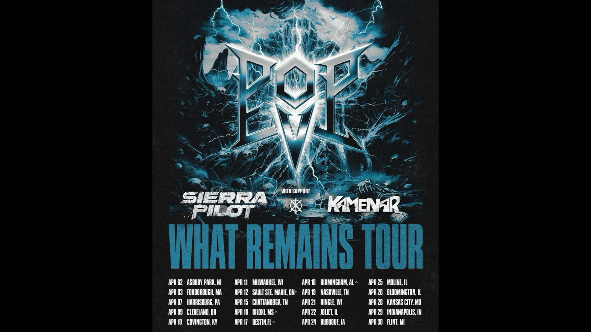 Kamenar set to hit the road with Pop Evil on the What Remains Tour this Spring