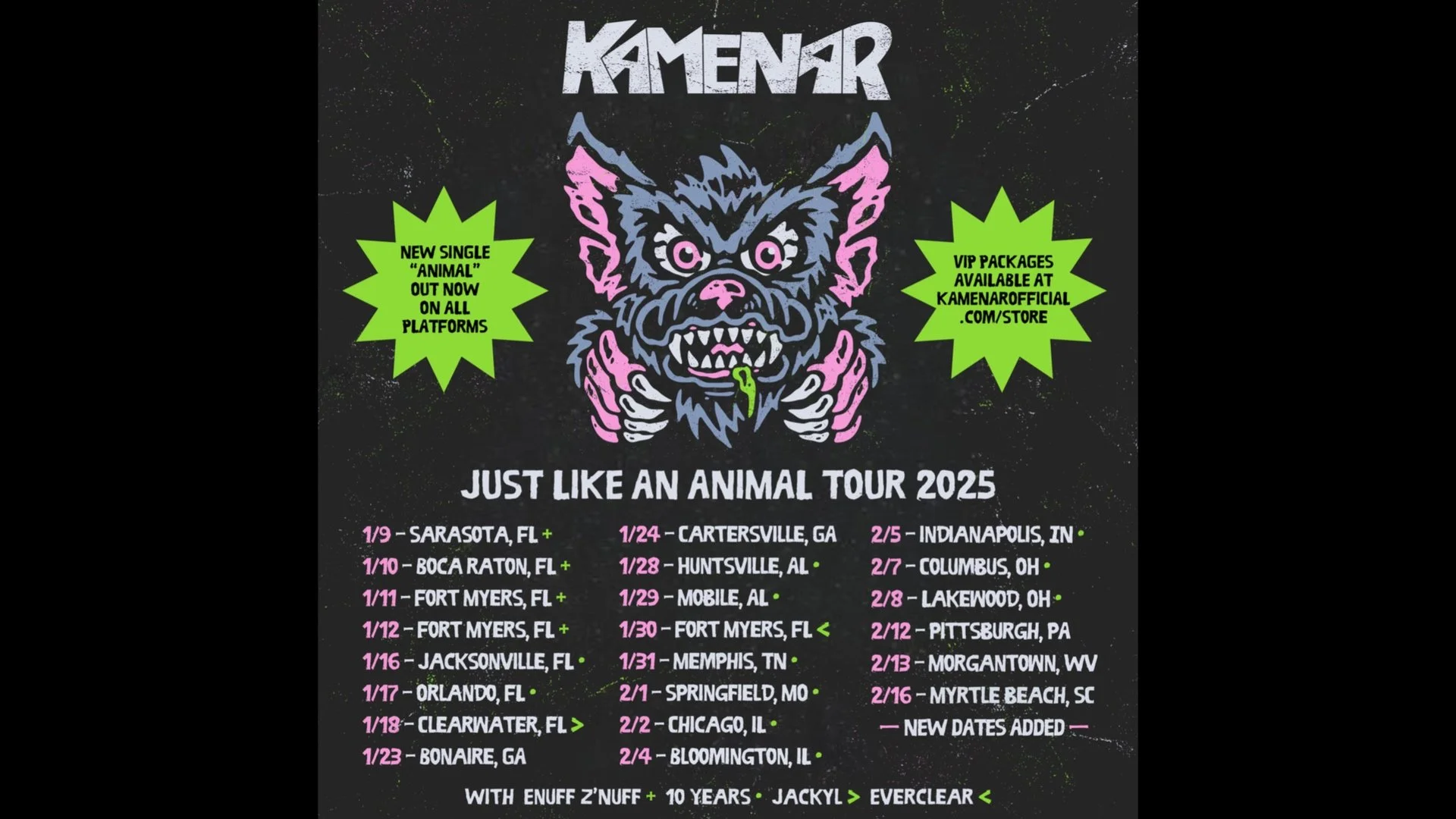 Kamenar set to embark on ‘Just Like An Animal Tour 2025’
