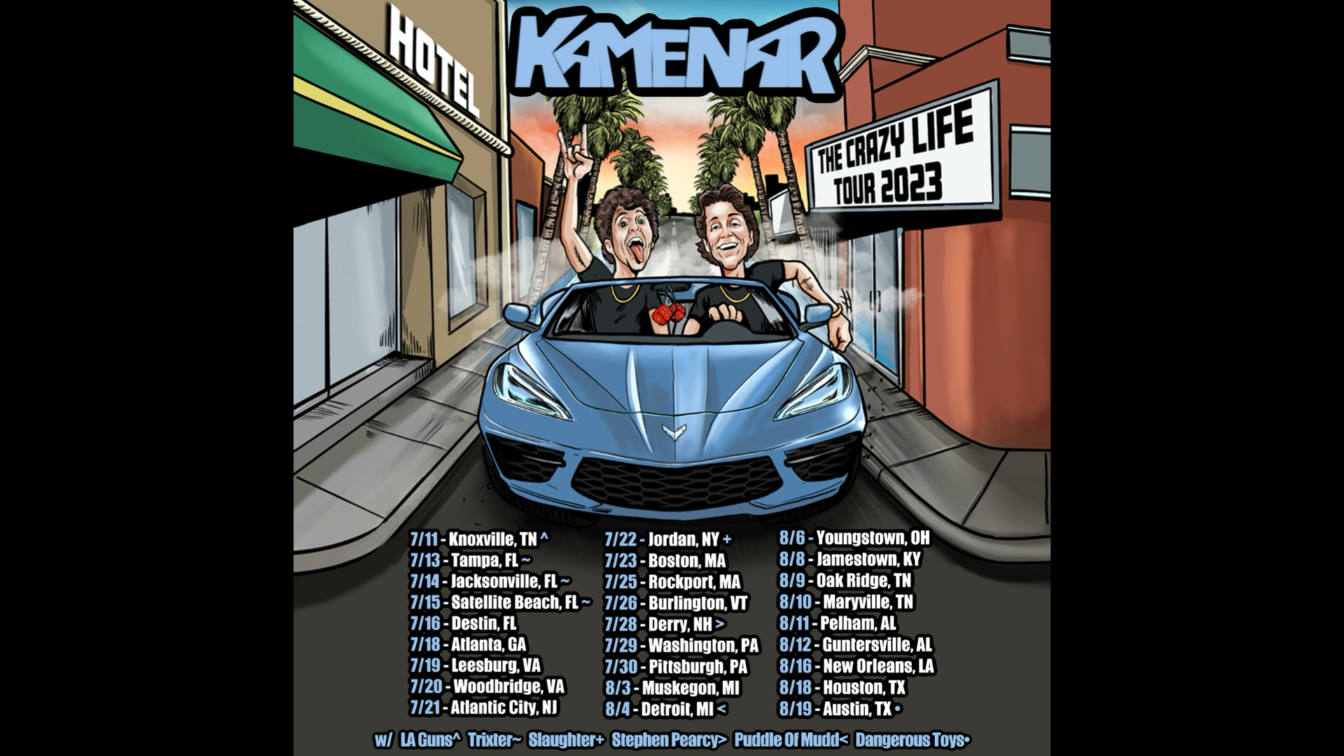 Catch Kamenar on the Crazy Life Tour this Summer