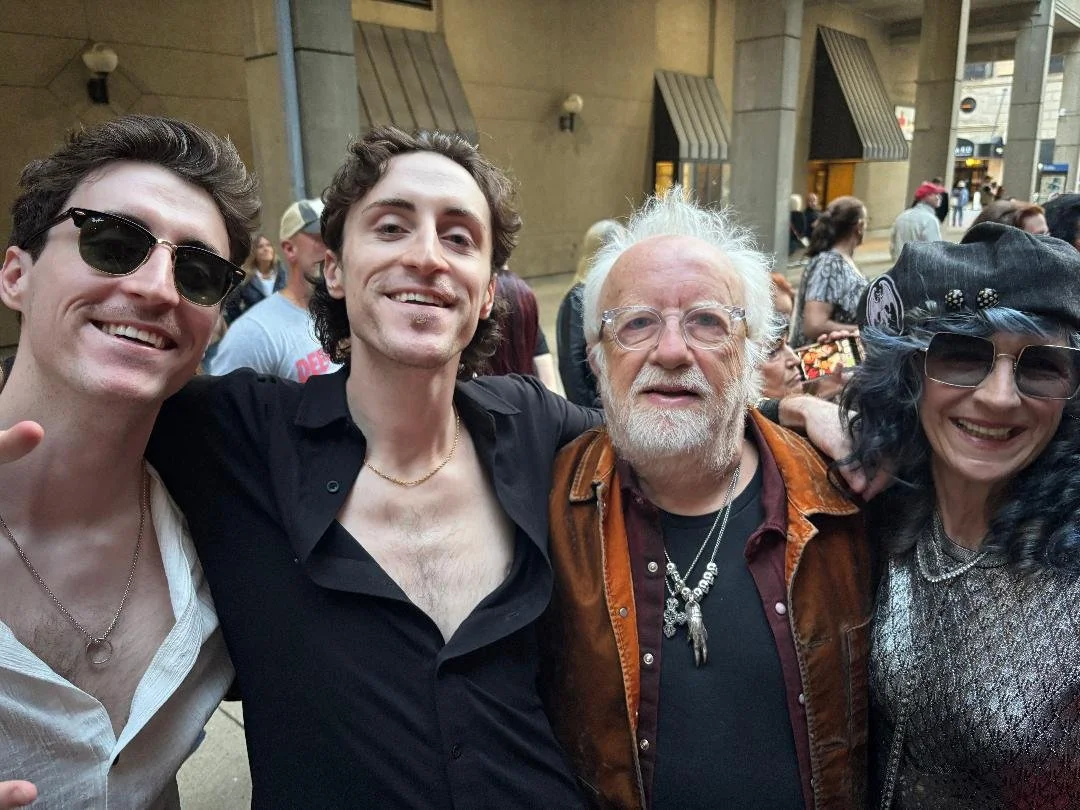 John and Sean Kamenar with Brad Whitford - Aerosmith