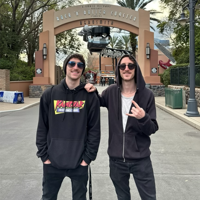 Kamenar at the Rock n Roller Coaster Starring Aerosmith