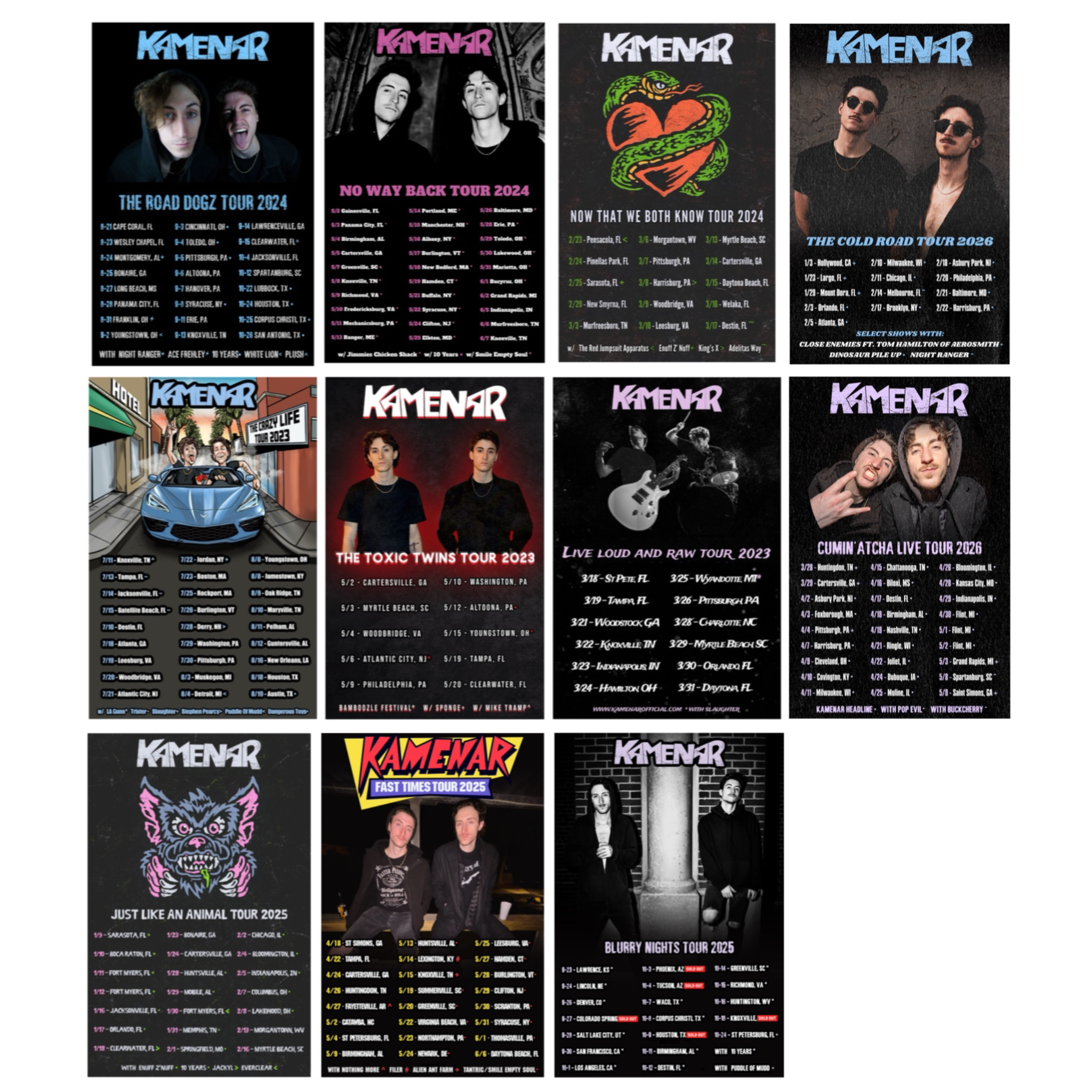 Signed Tour Posters