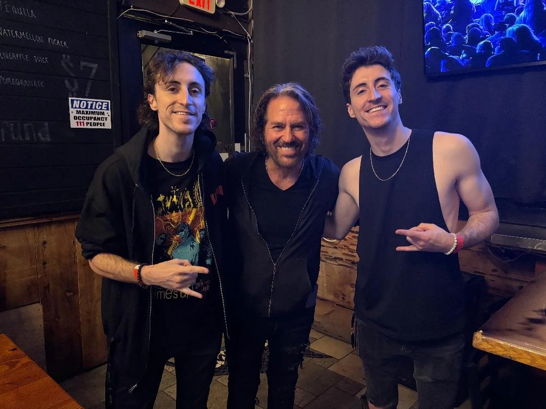 Sean and John Kamenar with Kip Winger