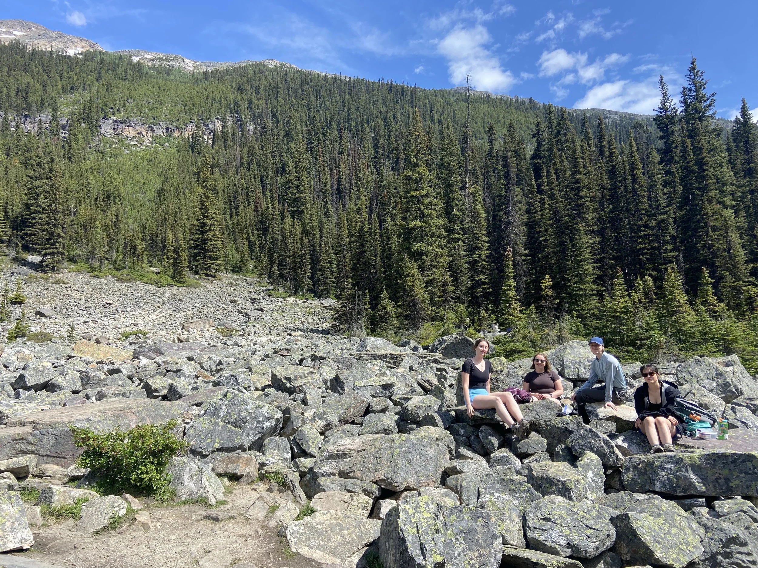 Enjoying the lunch views