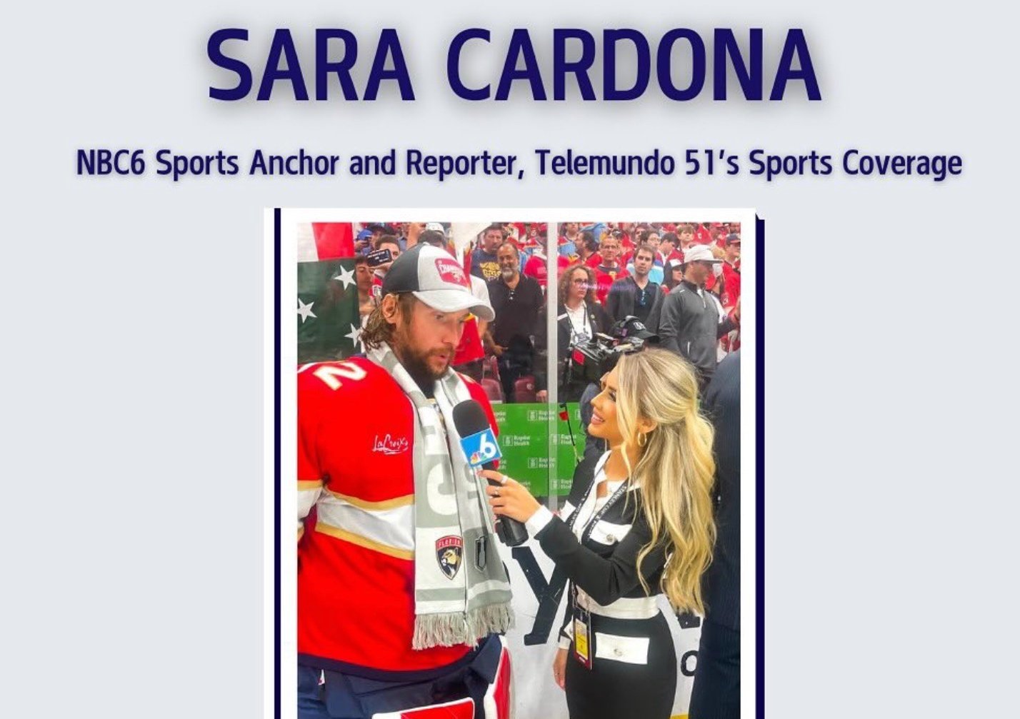 AWSM Welcomed Sara Cardona to Speak About her Role as Sports Anchor and Reporter