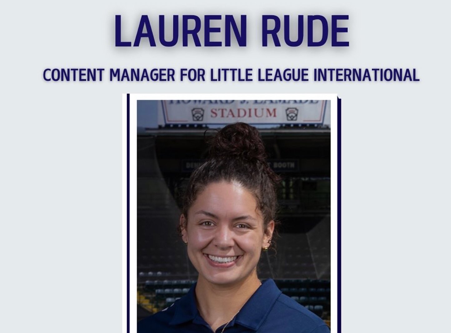 AWSM Welcomed Lauren Rude to Share her Position with Little League 