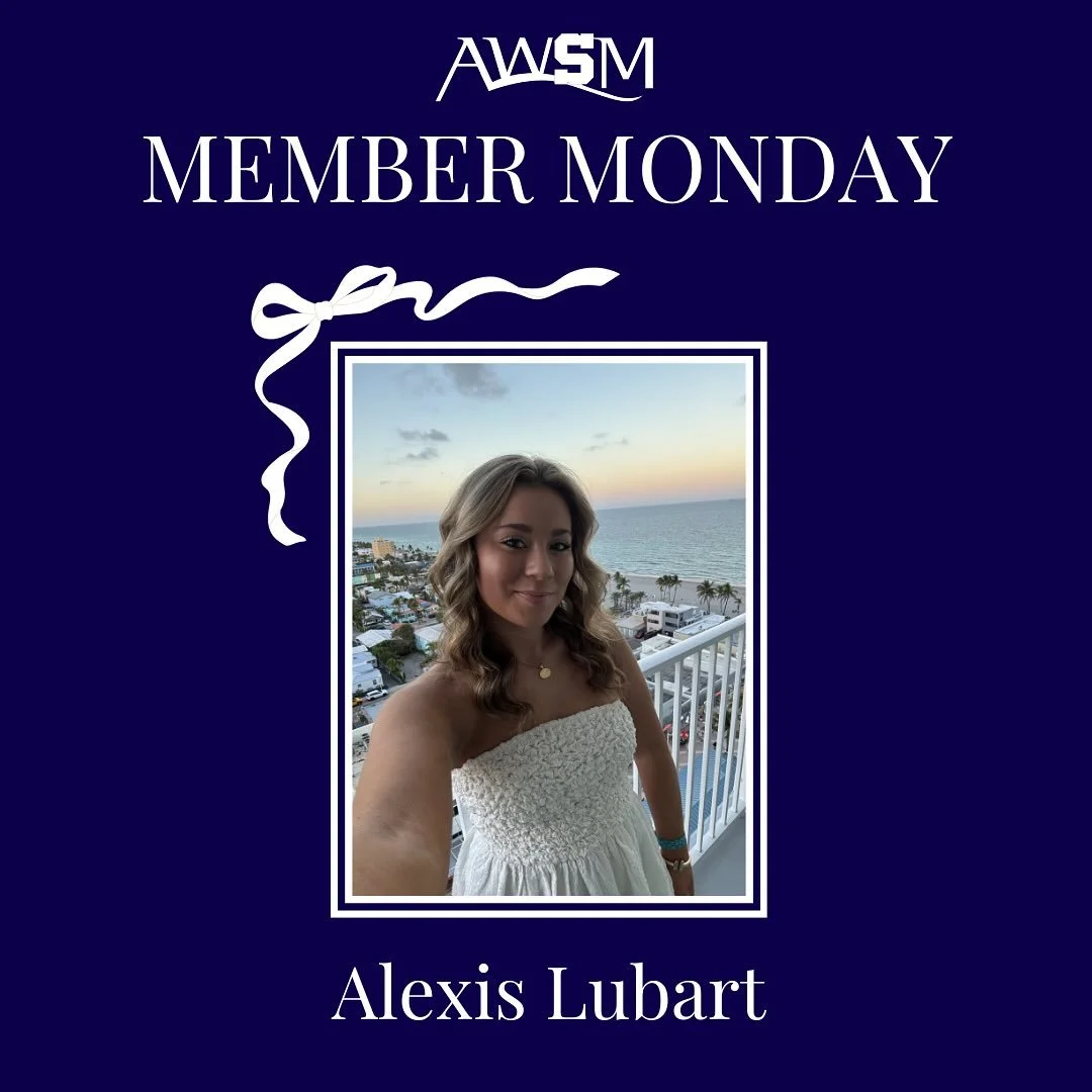 This Member Monday we are recognizing our director of social media Alexis Lubart! Alexis is a sophomore majoring in public relations with a minor in digital media trends and analytics.

Outside of AWSM, Alexis is vice president for AD/PR club, an int
