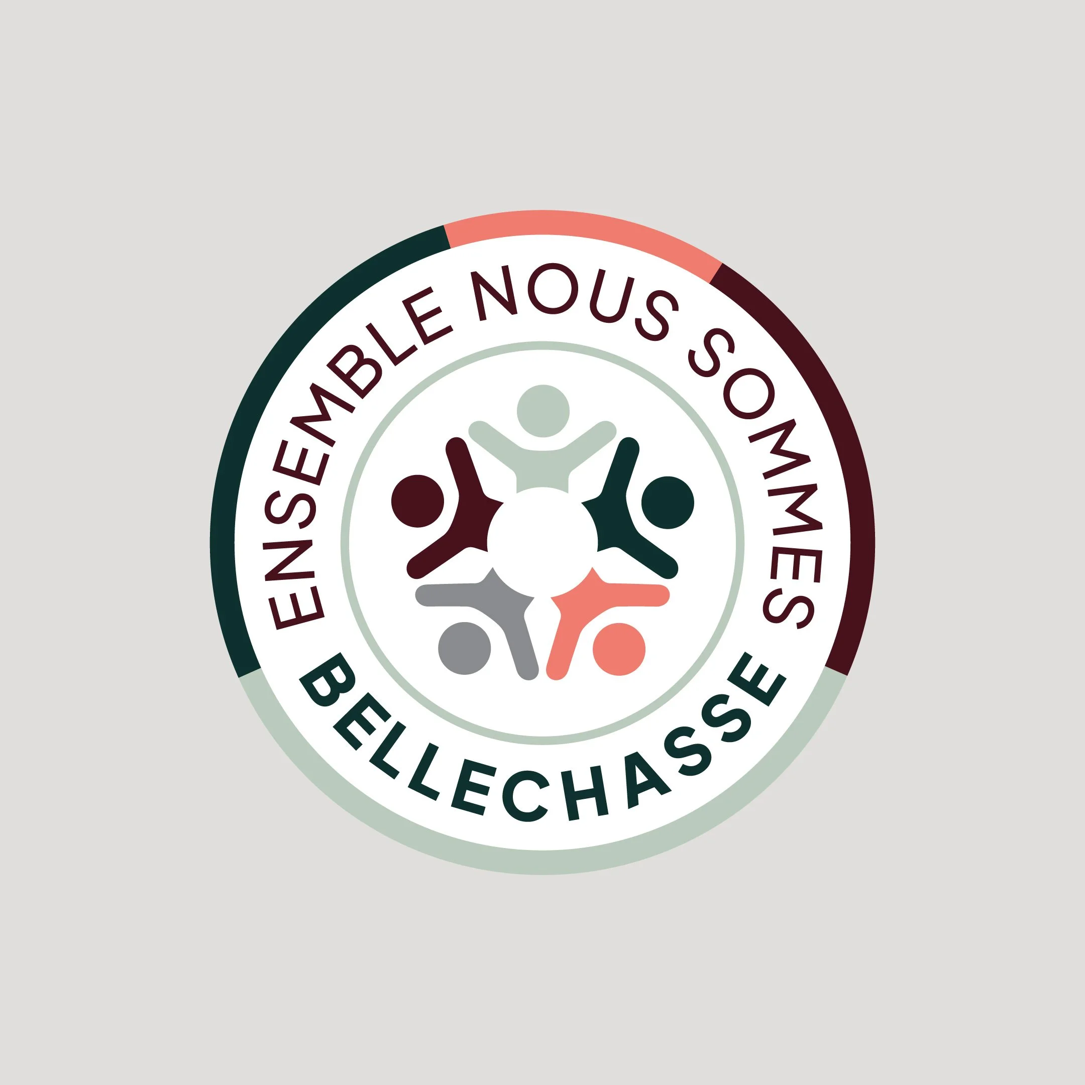 Réalisation du logo de la  Politique d’accueil et d’intégration des nouveaux arrivants «Ensemble nous sommes Bellechasse» pour la MRC de Bellechasse