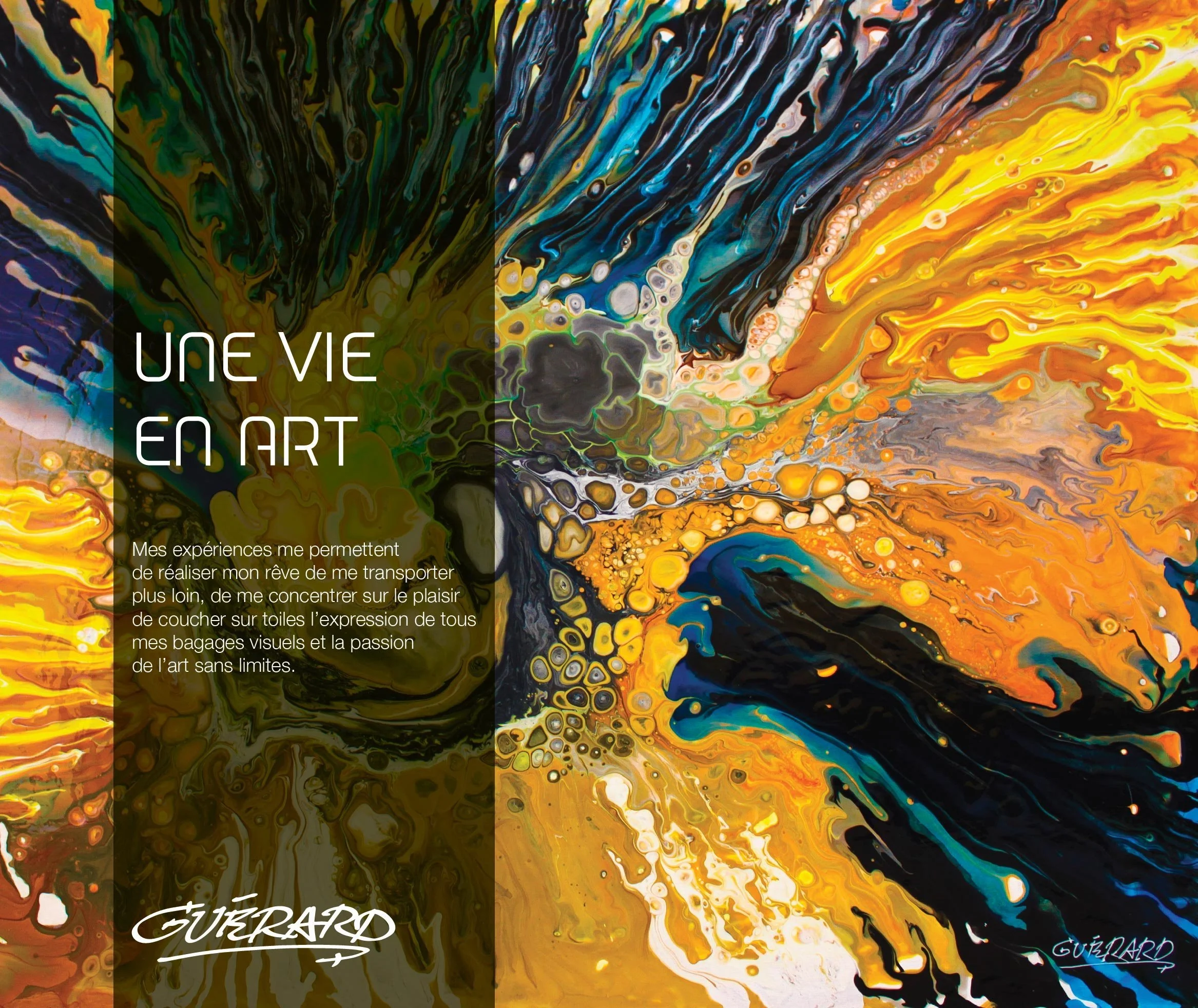 Jacques Guérard - Conception graphique du catalogue de l'artiste-peintre