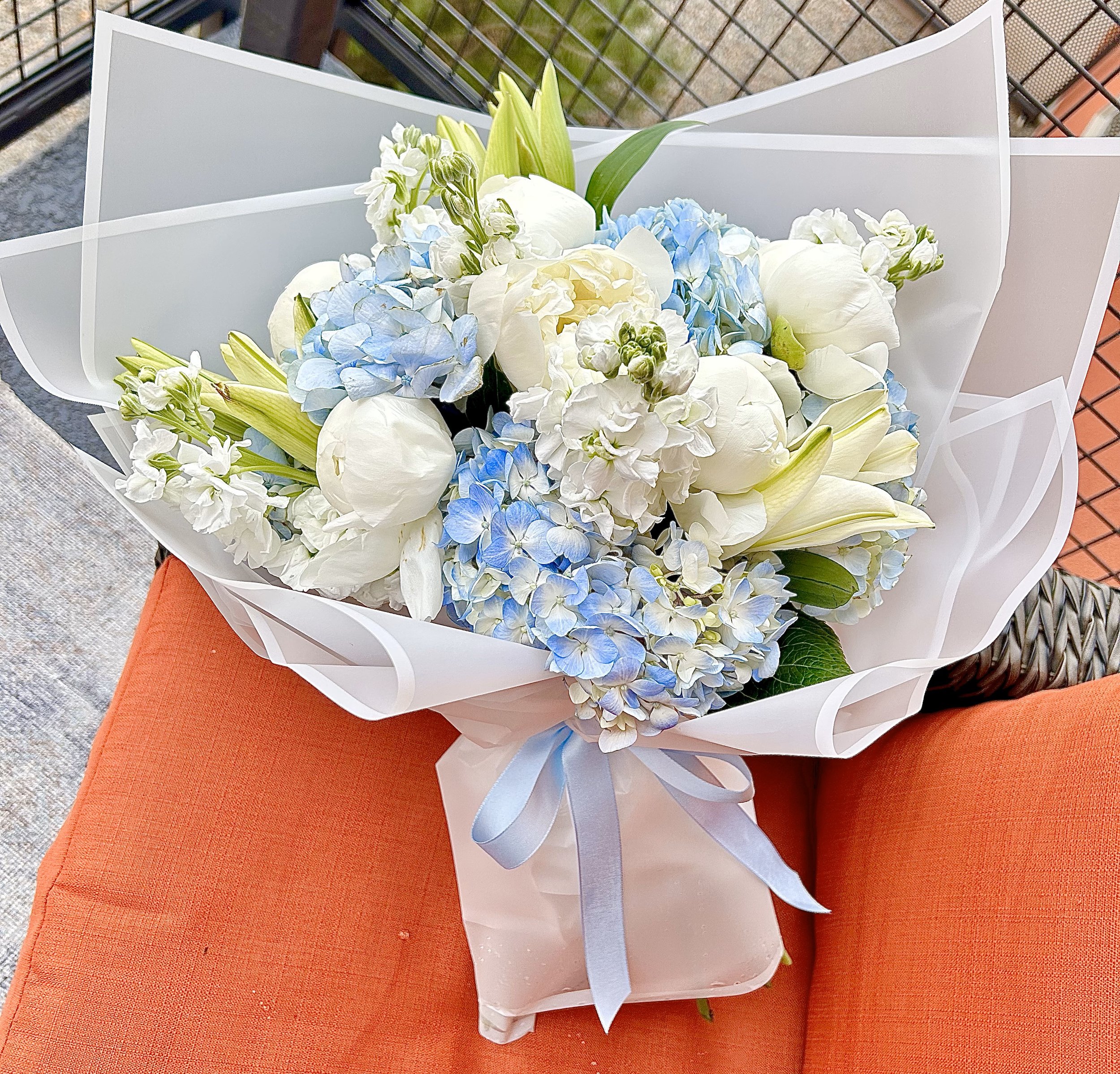 Peony and Hydrangea Bouquet