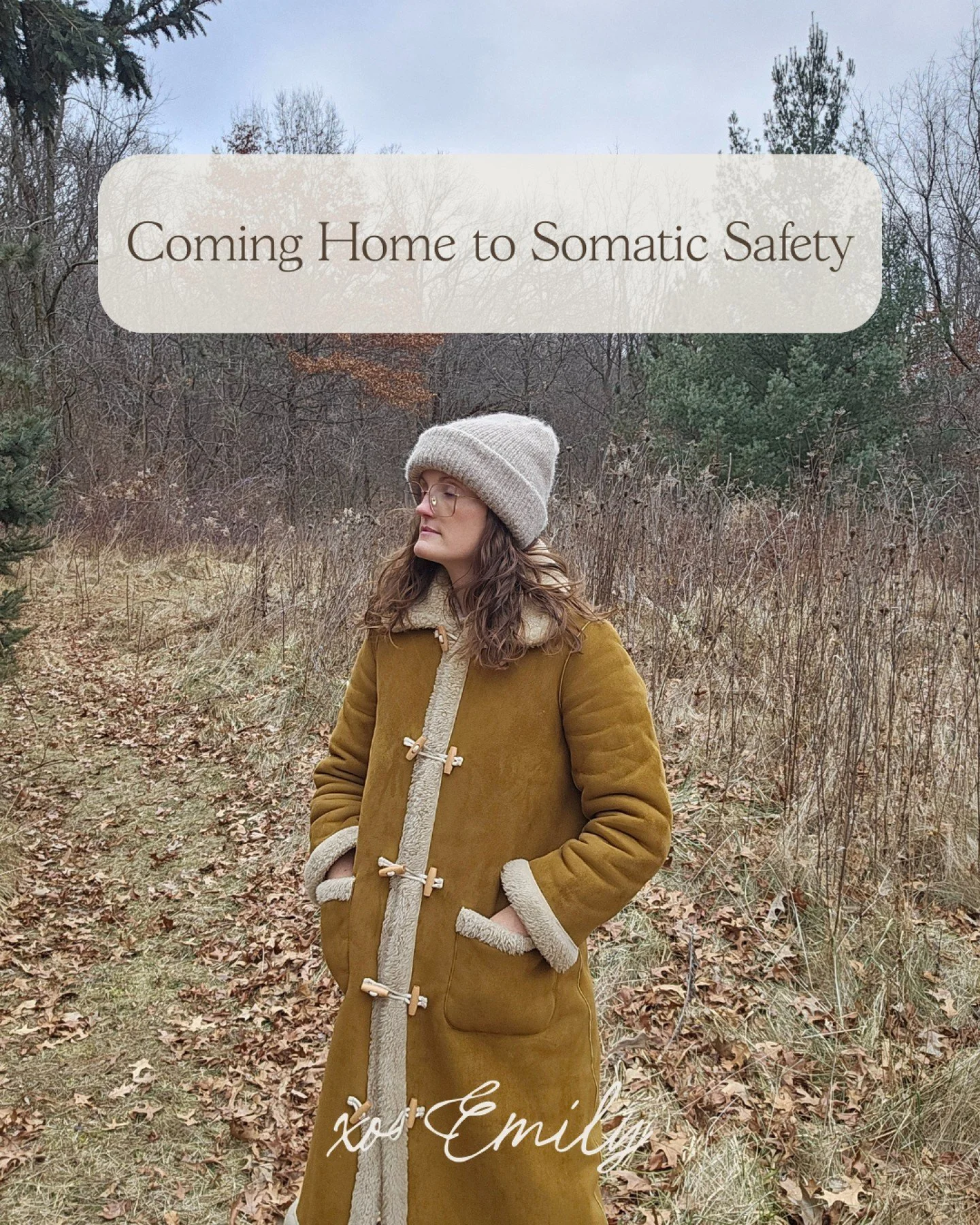 When safety is missing, even ordinary moments can feel overwhelming. Your body shifts into protection, and everything narrows.

This is why cultivating somatic safety matters, because feeling safe allows your whole system to widen, soften, and come b