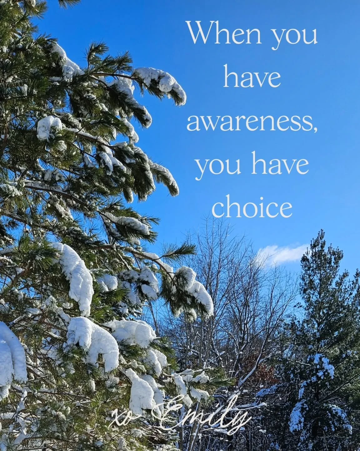 With awareness comes choice.

When you are aware of your feelings and emotions, you can choose to respond instead of react. 

You can choose to soften or stay with the activation. 

You are no longer acting from old patterns, beliefs, or trauma. 

Yo