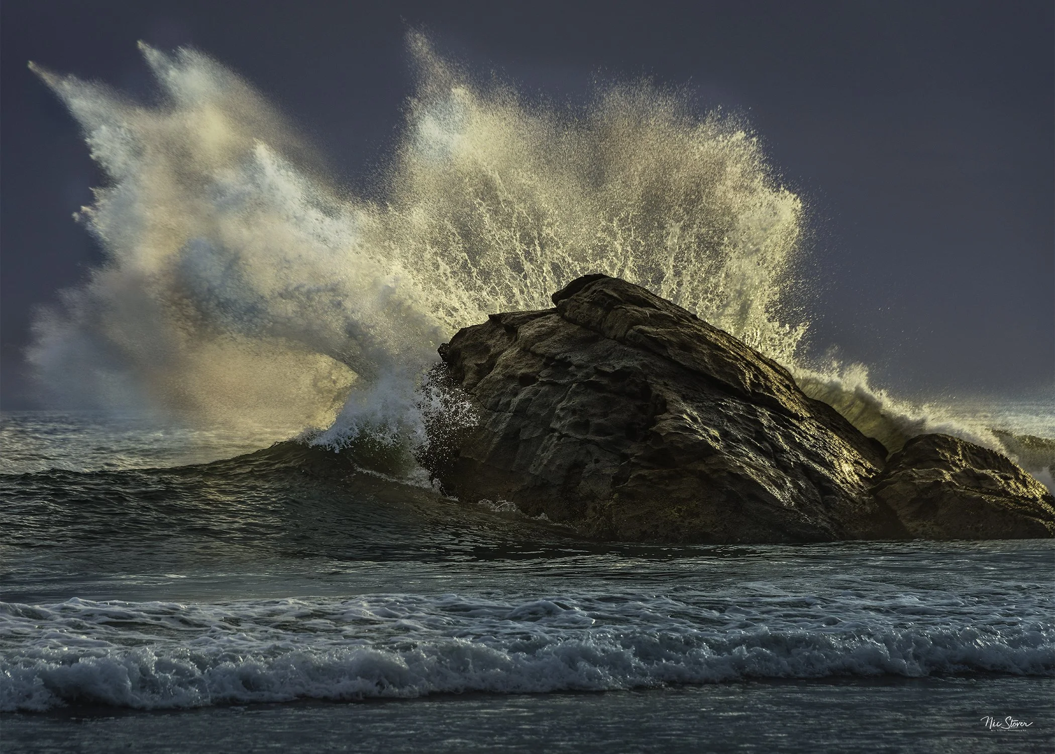 5x7-Arroyo Hondo Wave Crash.jpg