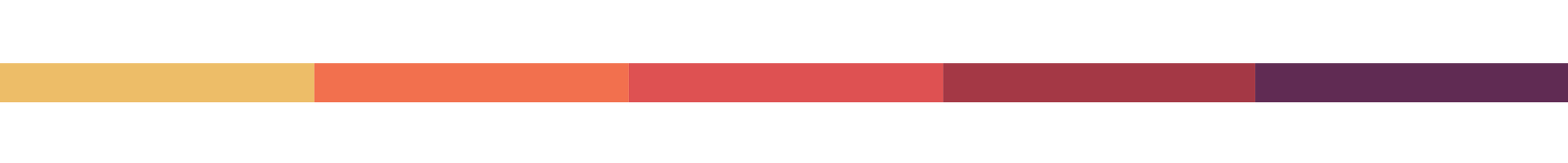 A horizontal color gradient bar transitioning from yellow to purple.