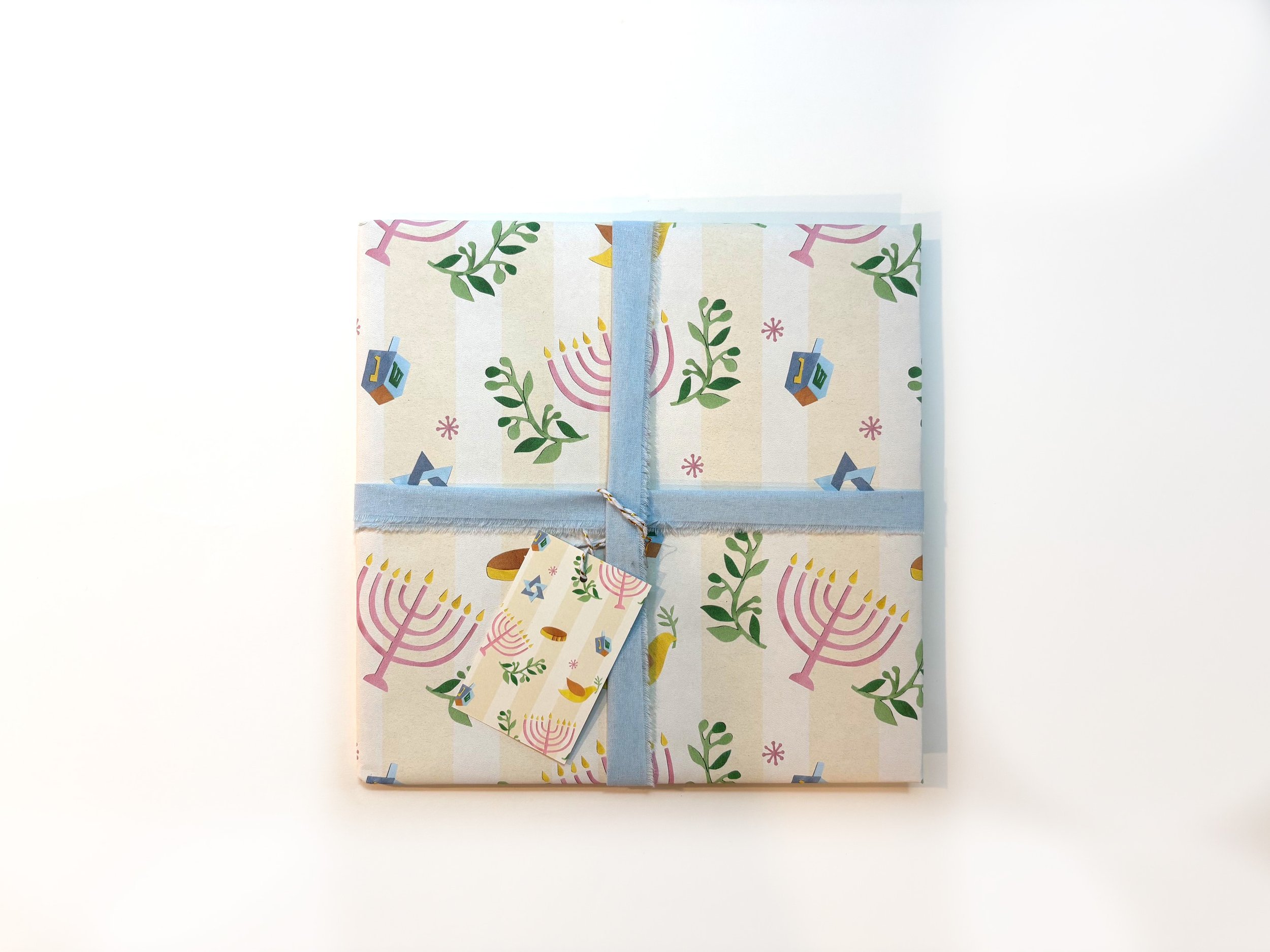 Hanukkah Gift Wrap and Gift Tag Bundle