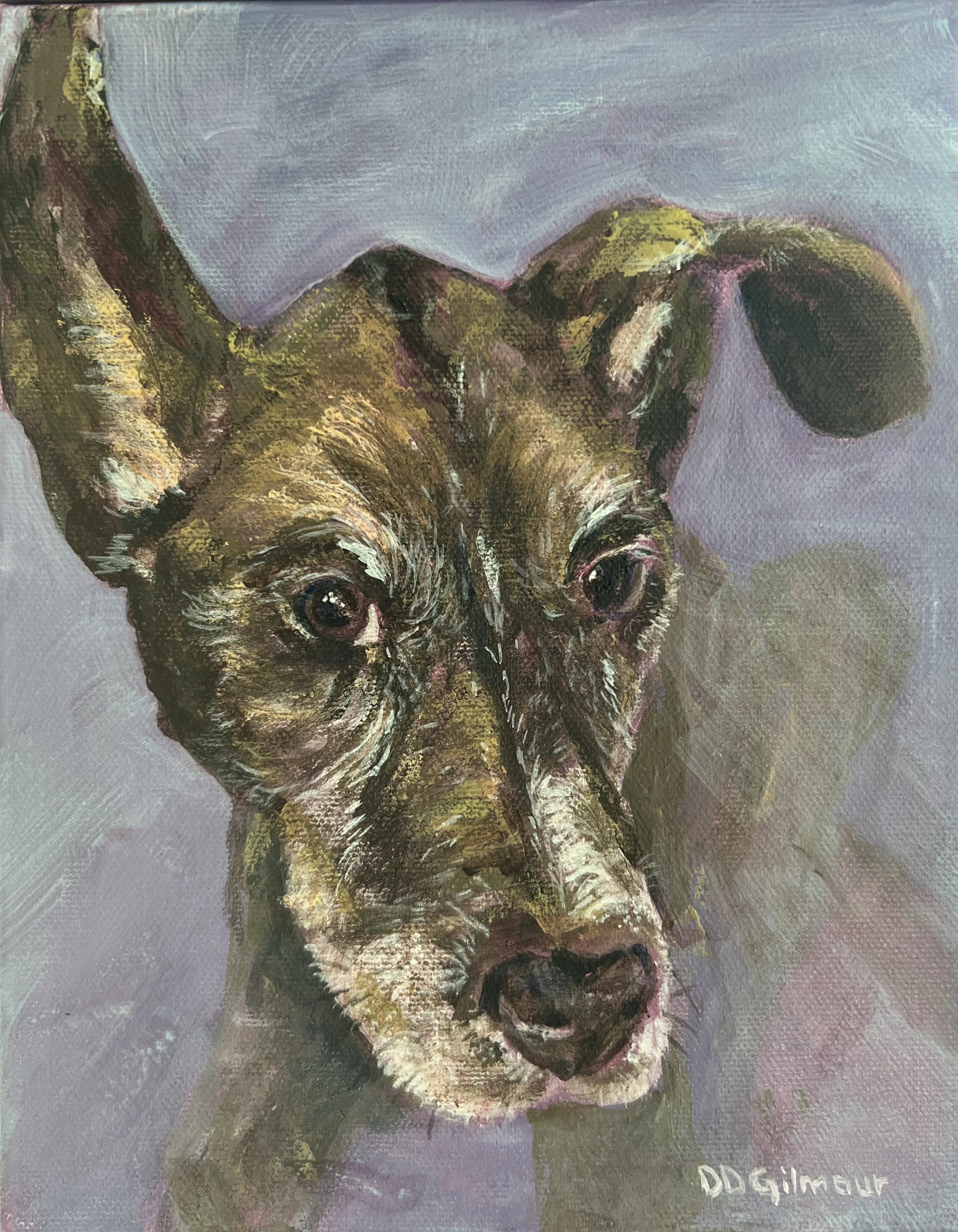 Dixie, 10x8, acrylic on canvas - SOLD