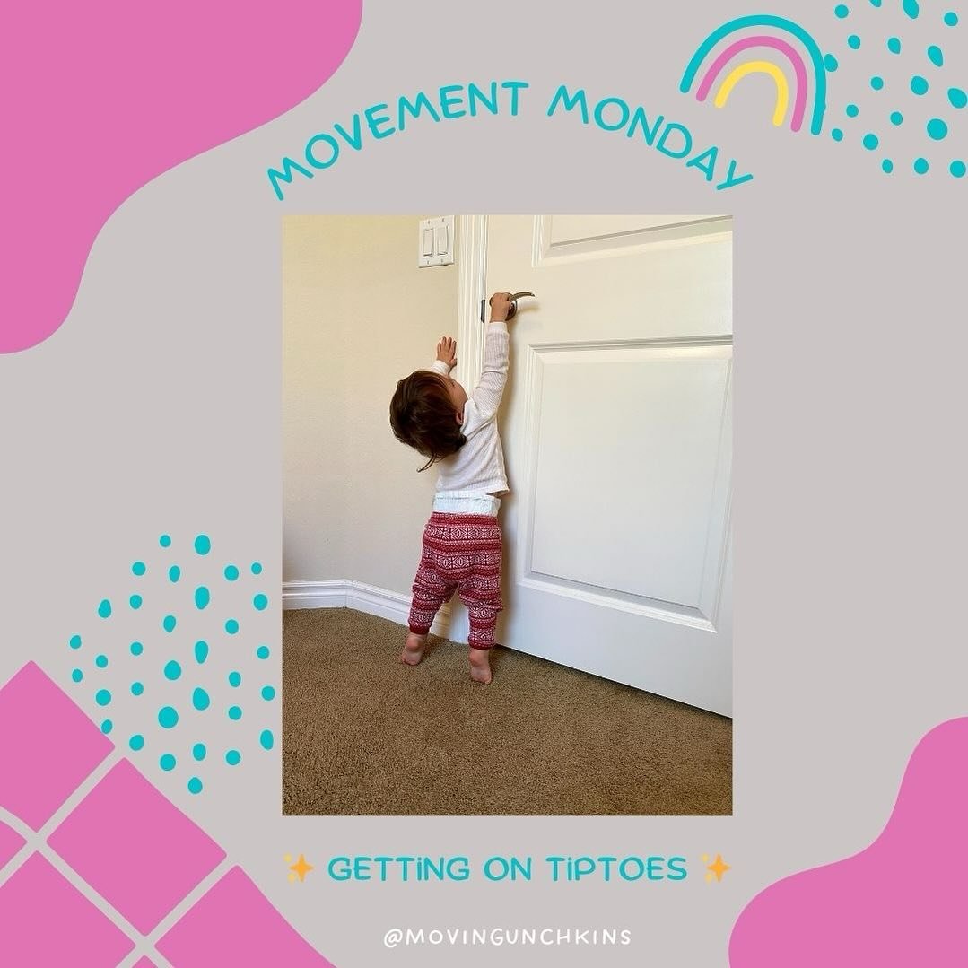 My baby is walking, now what? 🧐

👣 Get your toddler on their tip toes! The tip toes position helps with:

✅Strengthening the calf muscles
✅Helping to further develop balance skills
✅Imitates a more mature foot positioning in the last part of the wa