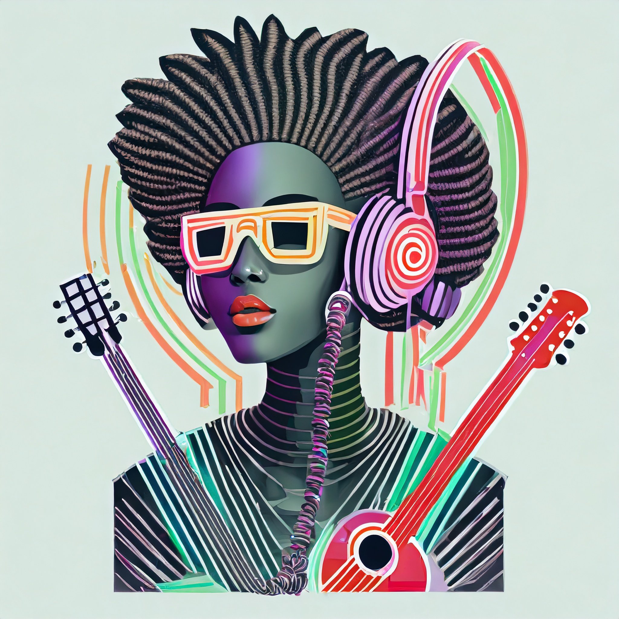Firefly afro-futuristic art with music 22847.jpg